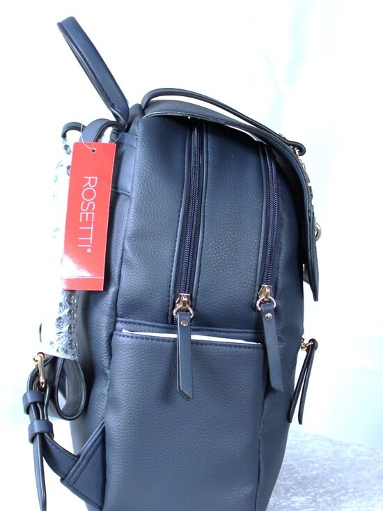 Rosetti Miller Backpack Pacific Navy Blue Pebbled Faux Leather NWT main image 9